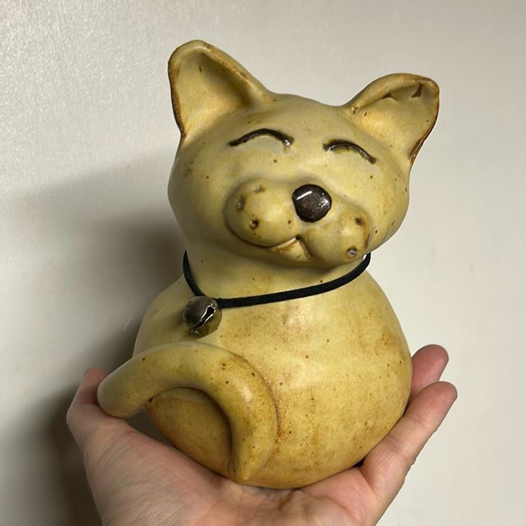 Handmade Pottery Cat