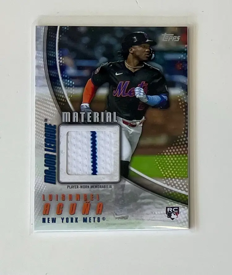 Luisangel Acuna RC Pinstripe Jersey Relic New York Mets