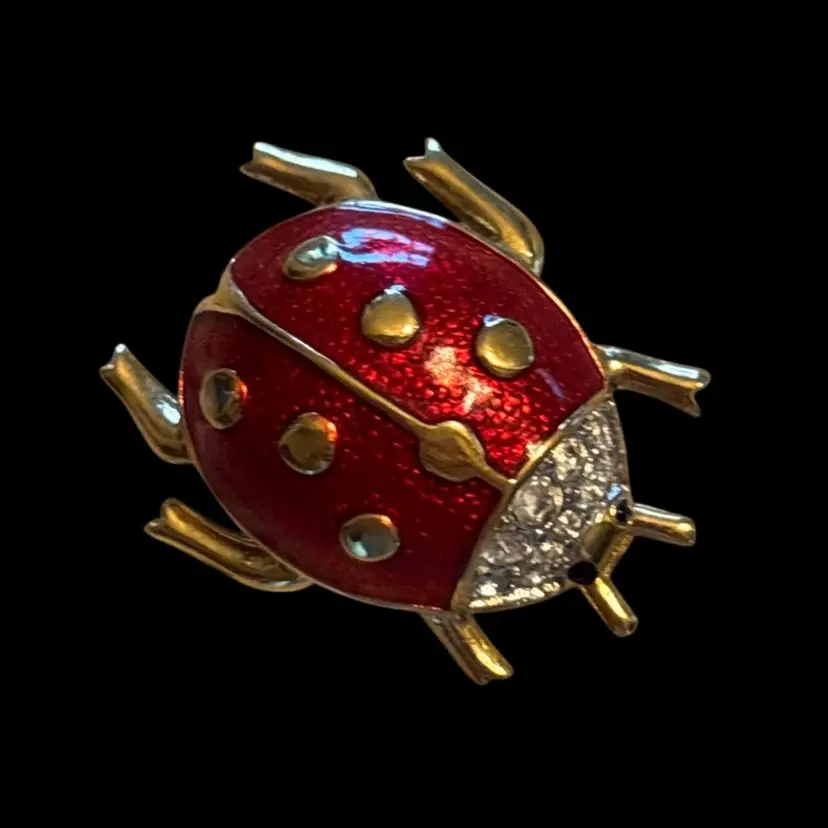 D’Orlan Ladybug Brooch