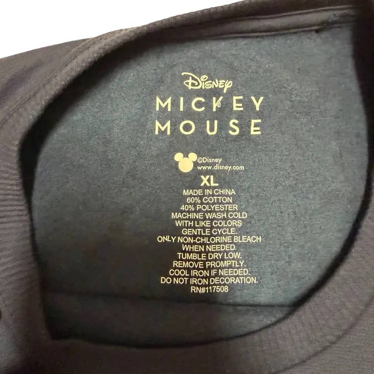 Disney Mickey Mouse Classic Navy Blue Crewneck Sweater by Disney Store - XL