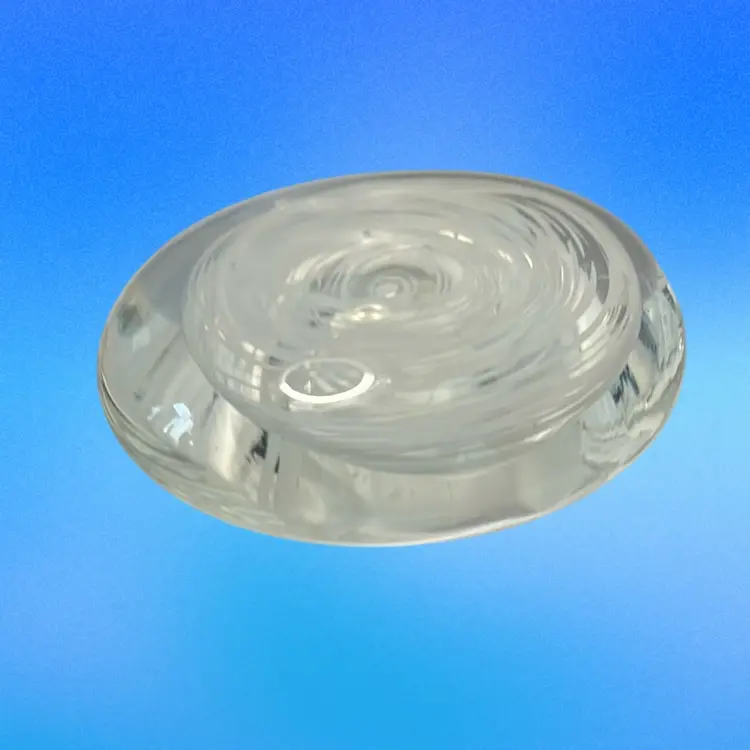 25. White Swirl Glass Paperweight 2 1/2 Inches Long.