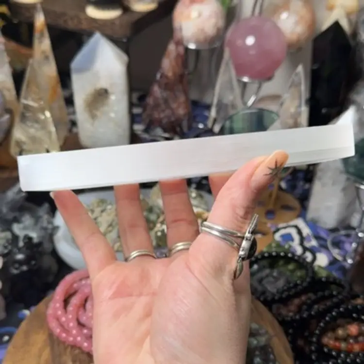 Selenite Plate Rectangle Md