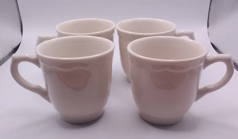 Vintage Set of 4 Syracuse China Coffee Expresso Mugs Tea Cups 2.75" Tall