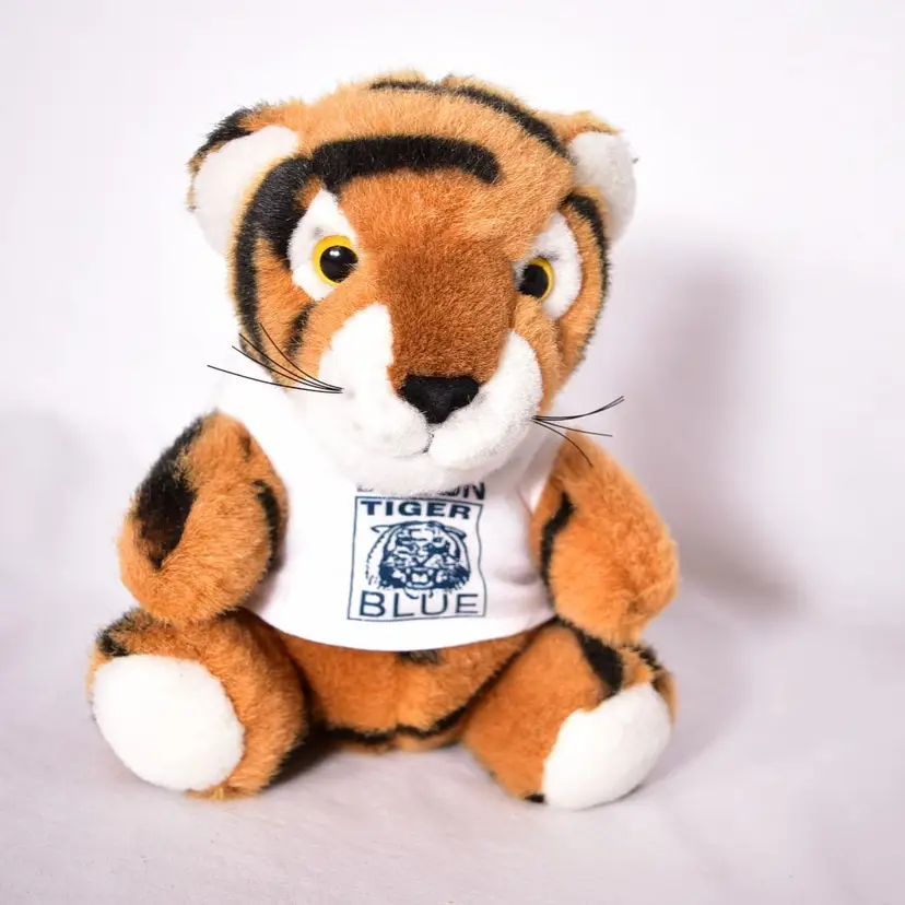 Vintage Tiger Plush Stuffie with Tee Shirt