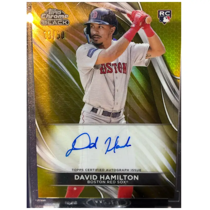 David Hamilton
Milwaukee Brewers
Topps Chrome Black
Rookie Auto /50