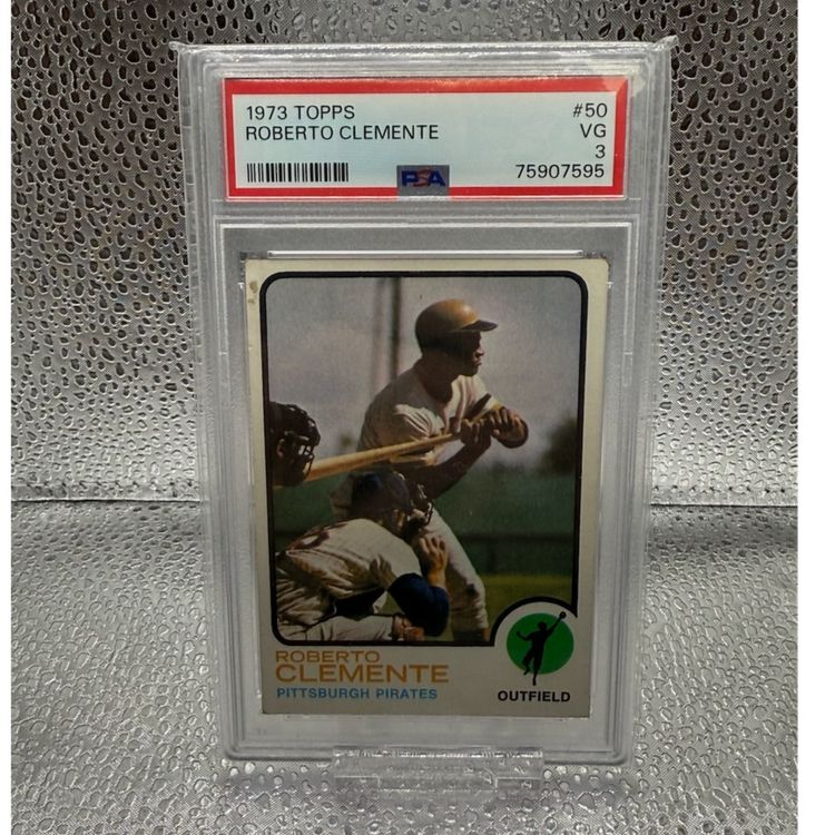 Roberto Clemente- 1973 Topps - PSA 3