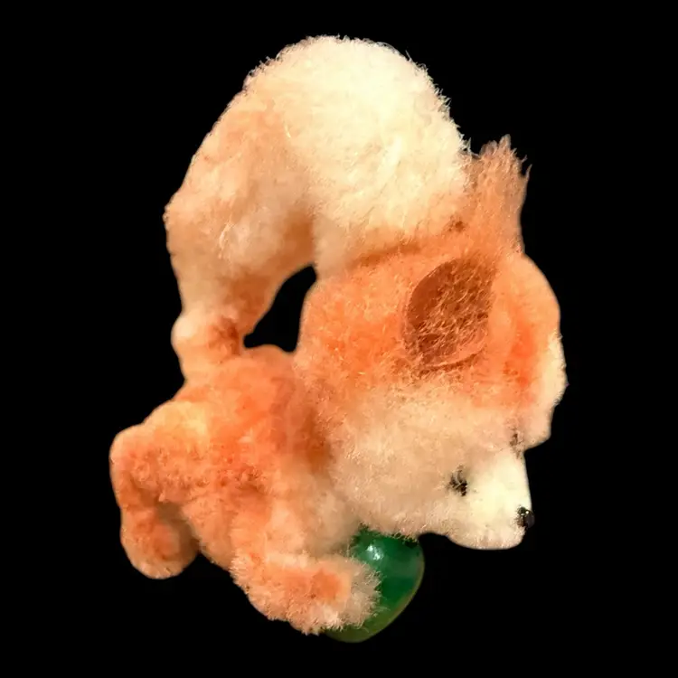 Vintage Ara Austria Red Squirrel Wool Chenille Tail Toy 2”