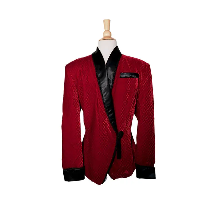 Vintage LW Wardy Swanky Rat Pack Smoking Jacket