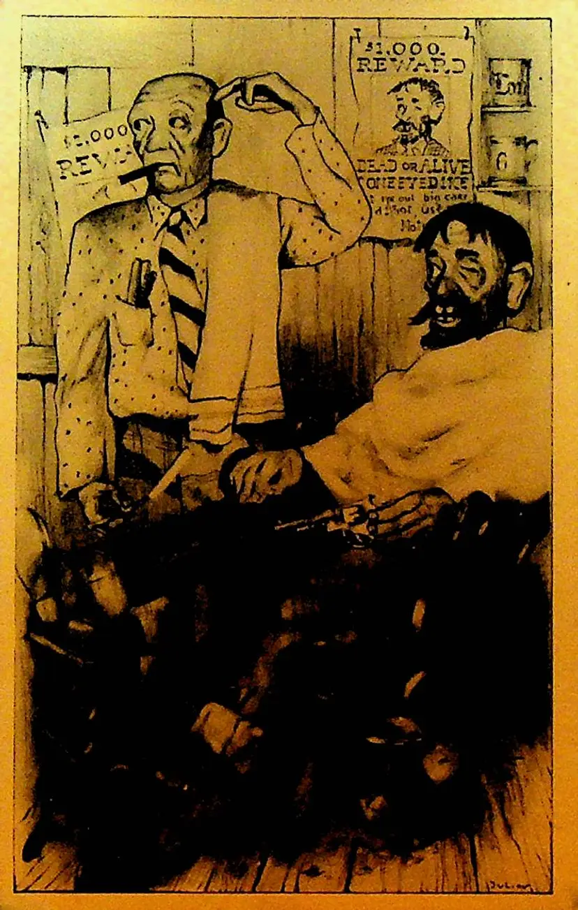 Barber Shop Ghost Town Knotts Berry Place Farm Postcard