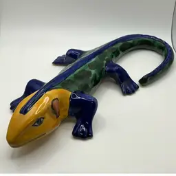 Talavera Style Handpainted Lizard Mexico 2004
