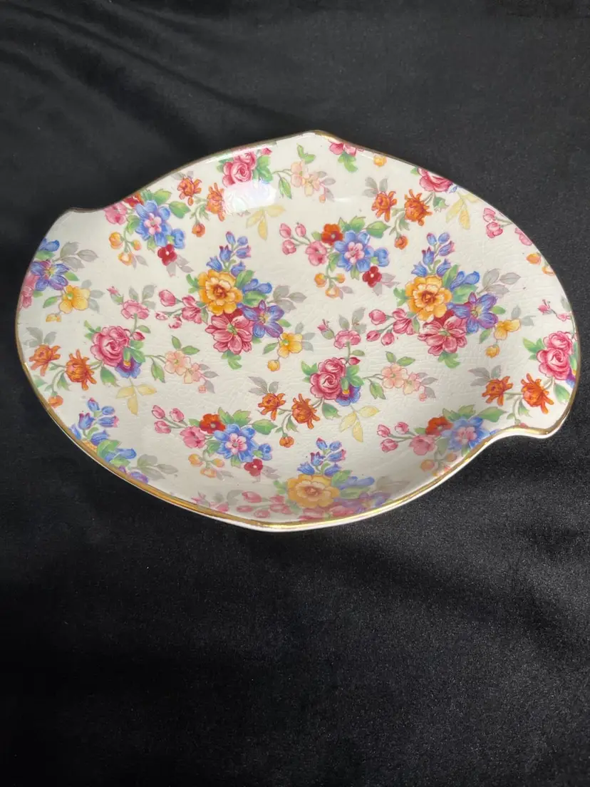 Royal Winton-Grimwades England-Cotswold Chintz Pattern Candy or Pin Dish