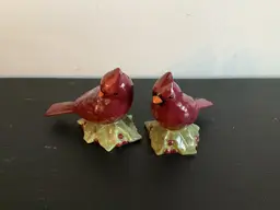 Cardinal Salt And Pepper Shakers, 2.5”
