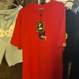 BAPE X STUSSY SKATE TEE