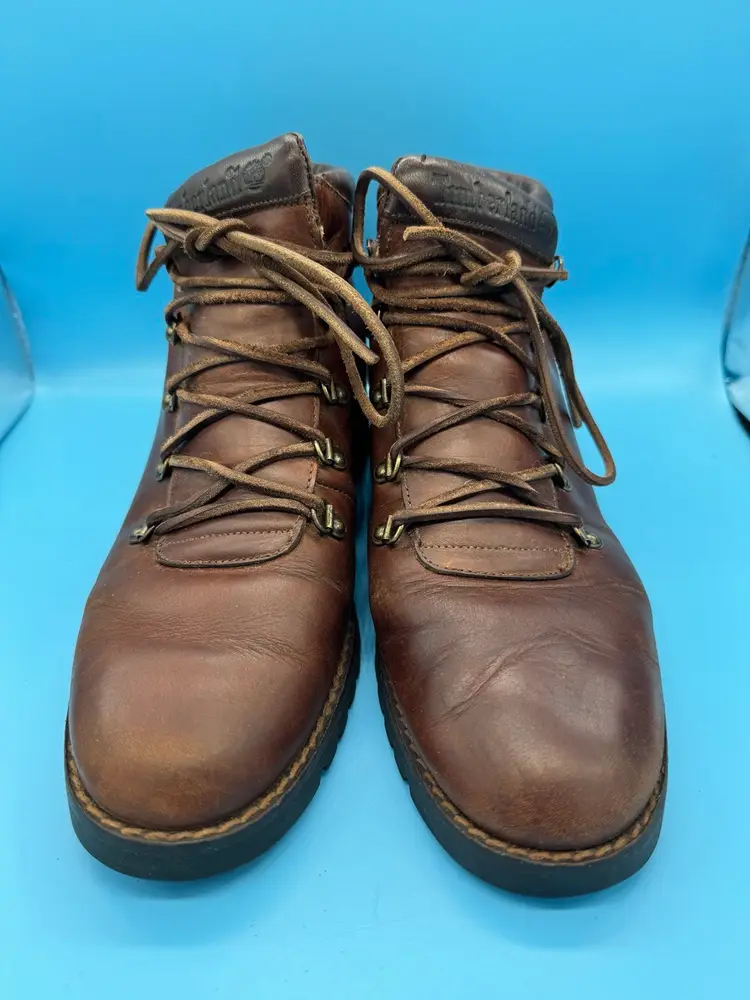 Vintage Timberland Hiking Boots Leather Alpine Womens 9 M Made in Italy