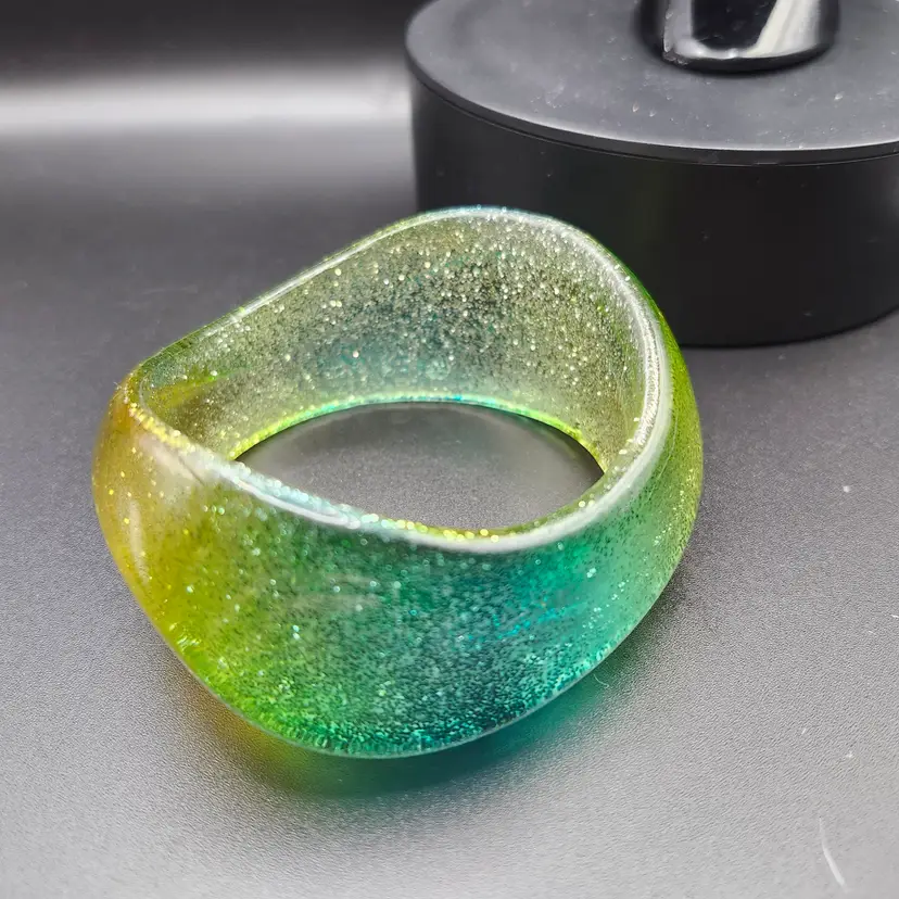 Bangle Bracelet Super Chunky Wavy Bangle Summer Fashion Bracelet Retro Large Chunky Wavy Bangle