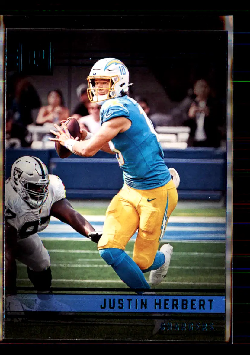 Justin Herbert 2022 Panini Chronicles Teal Panini #PA-33 - (113) - Los Angeles Chargers