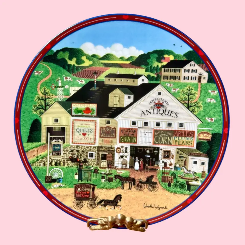 '93 Vintage BRADFORD EXCHANGE Decorative Plate - PEPPERCRICKET FARMS