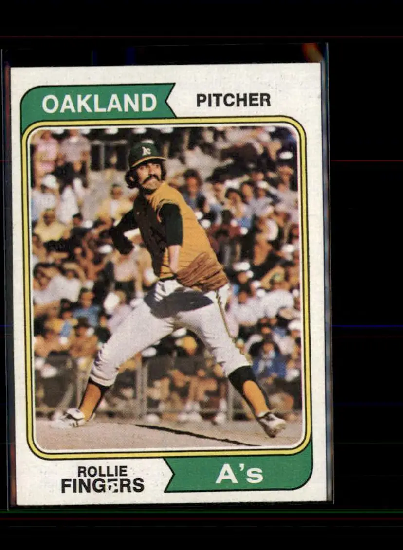 1974 Topps #212 Rollie Fingers - (pk1) - Oakland Athletics