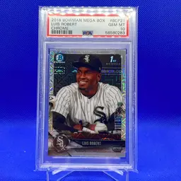 2018 Bowman Chrome Mega Luis Robert 1st PSA 10 GEM MINT Chicago White Sox New York Mets