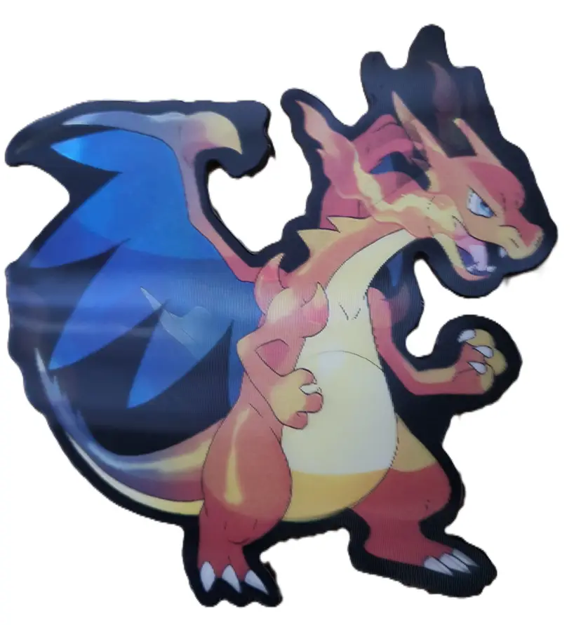 Pokemon Mega Charizard 3D Lenticular Decal Anime Motion Car Sticker Decal