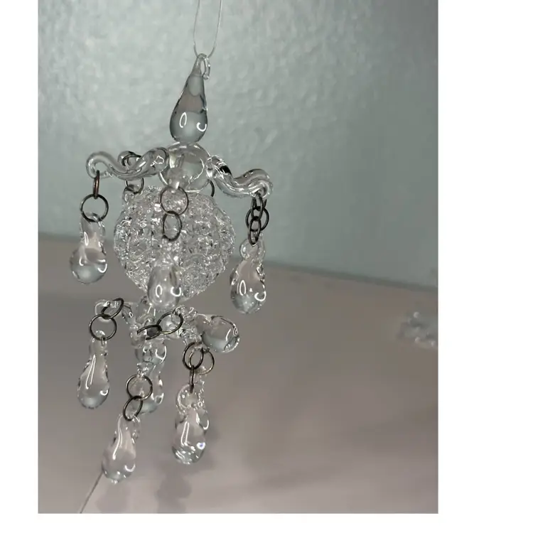 Crystal Cascades" Miniature Glass Pendant Vintage Ornament Or Pendant