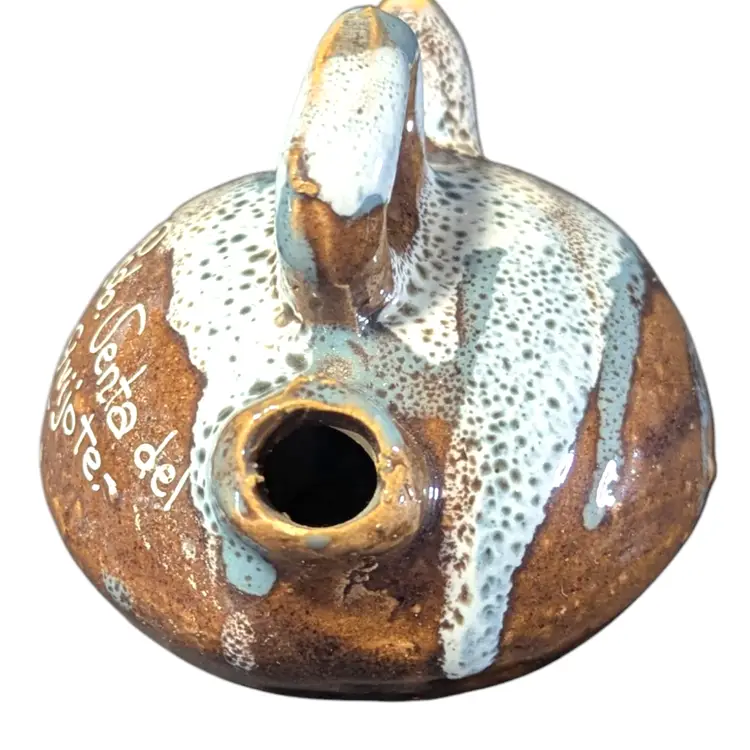 Vintage Small Spanish Pottery Piece Quixote quote