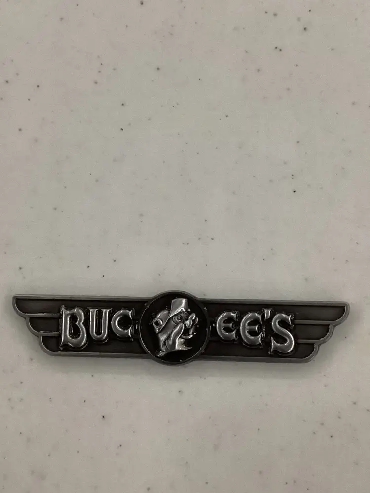 Buc-ee's Wings Mascot Logo Souvenir Single Sided Pewter Finish Magnet Buc-ees