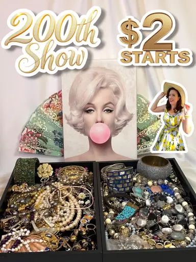 Celebrating My 200th Show! $2 Starts On All Jewelry! Including Signed Pieces 🥰