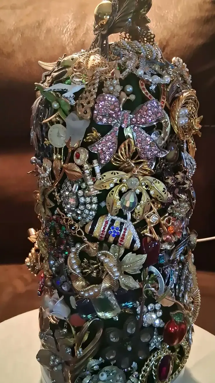 Hand-Crafted Large & Loaded Vintage Brooch Tree!! I haven't even counted them! lol