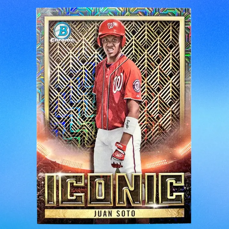 Juan Soto - Mega (MoJo) Iconic Insert - 2023 Bowman Chrome - Washington Nationals.