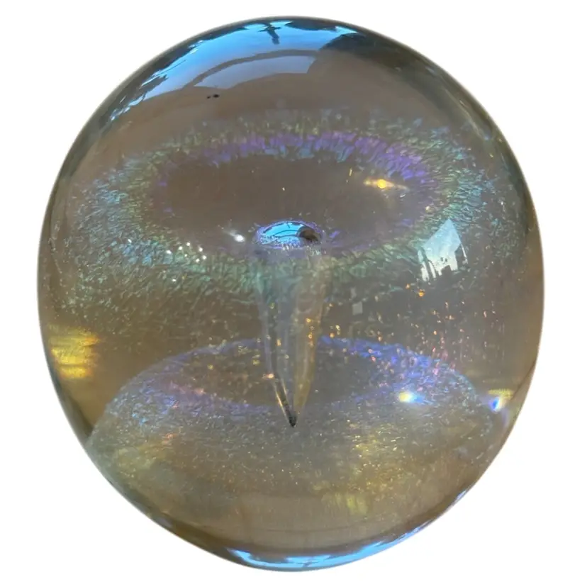 Robert Eickholt Paperweight Art Glass Signed '88 Camera Does Not Do It Justice!!