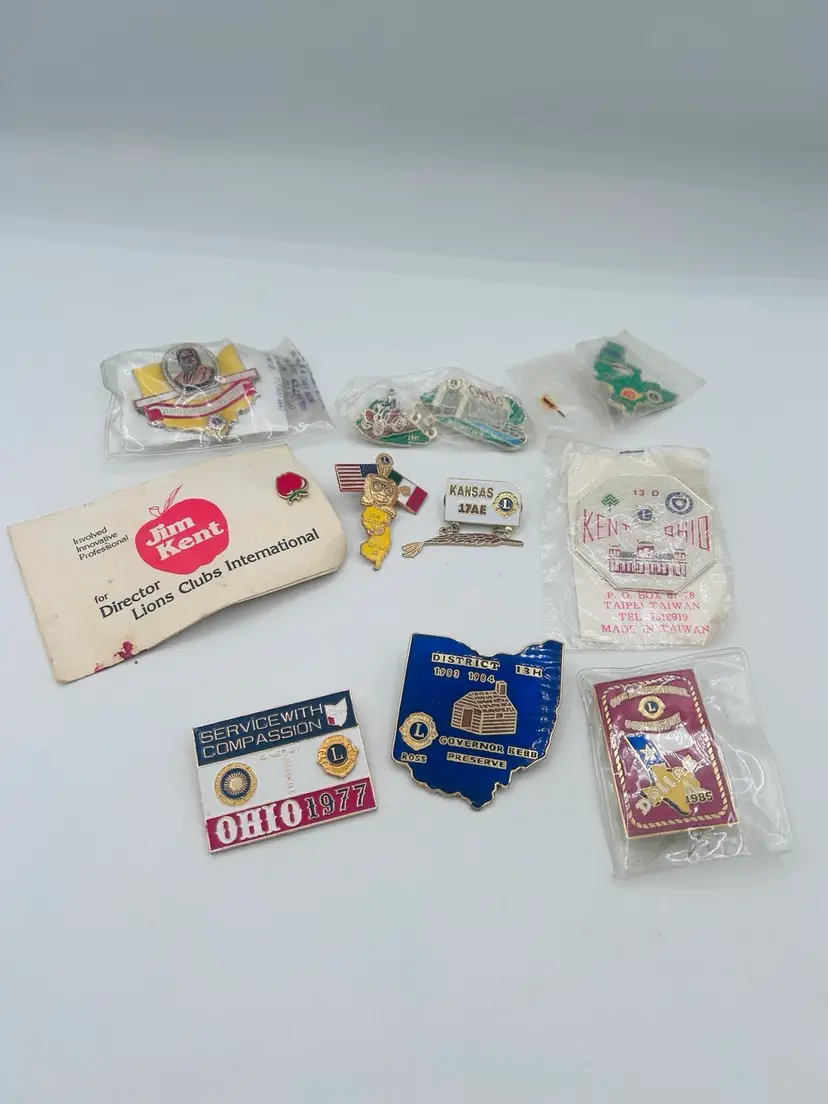 Lions Club Honorary Pens, 1970S, 80S 90S Lot Of 10