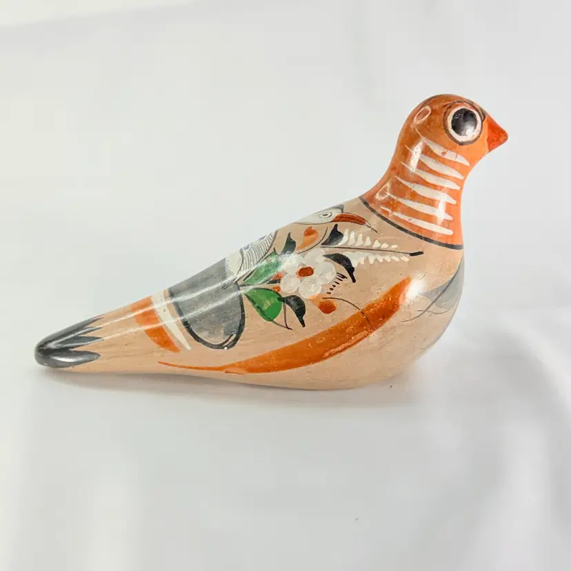 Tonala Mexican Folk Art Pottery Bird