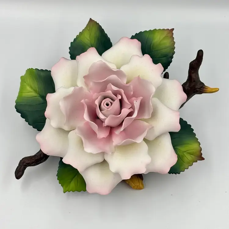 Andrea by Sadek Pale Pink Peony Porcelain Flower
