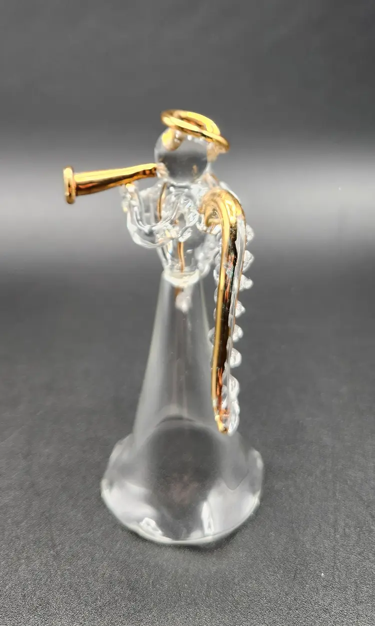 Spun Glass Fluted Angel