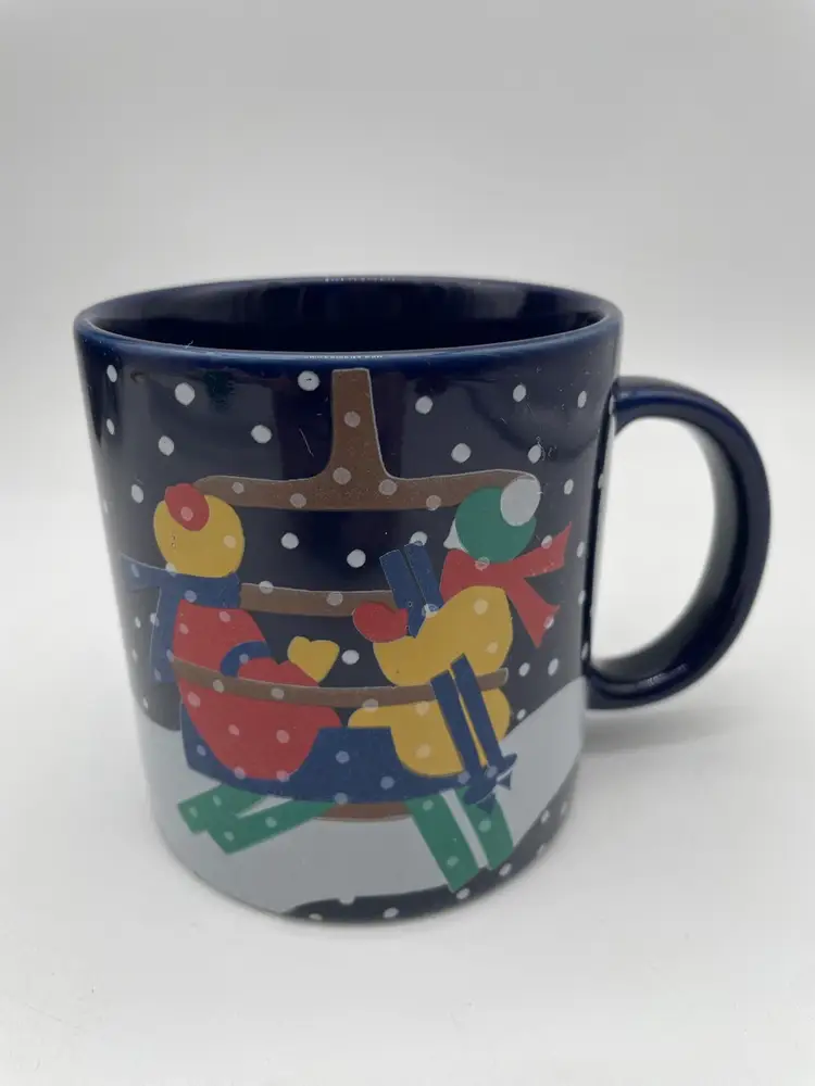 Vintage Lillian Vernon Winter Ceramic Coffee Mug