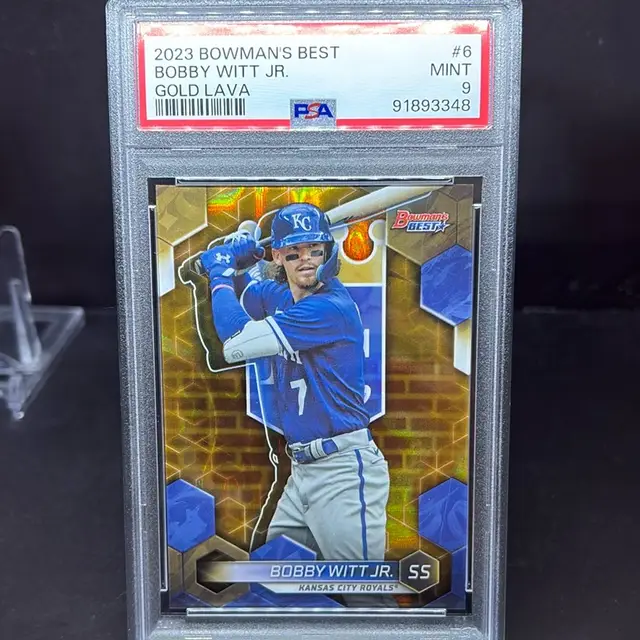 Bobby Witt Jr. Gold Lava /75 PSA 9