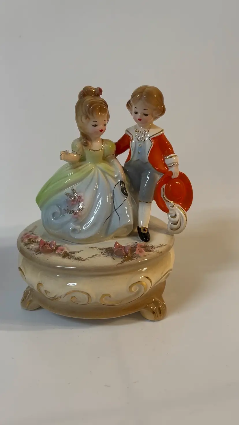 Josef Originals 'Love is a Many Splendid Thing' Masquerade Music Box Boy & Girl