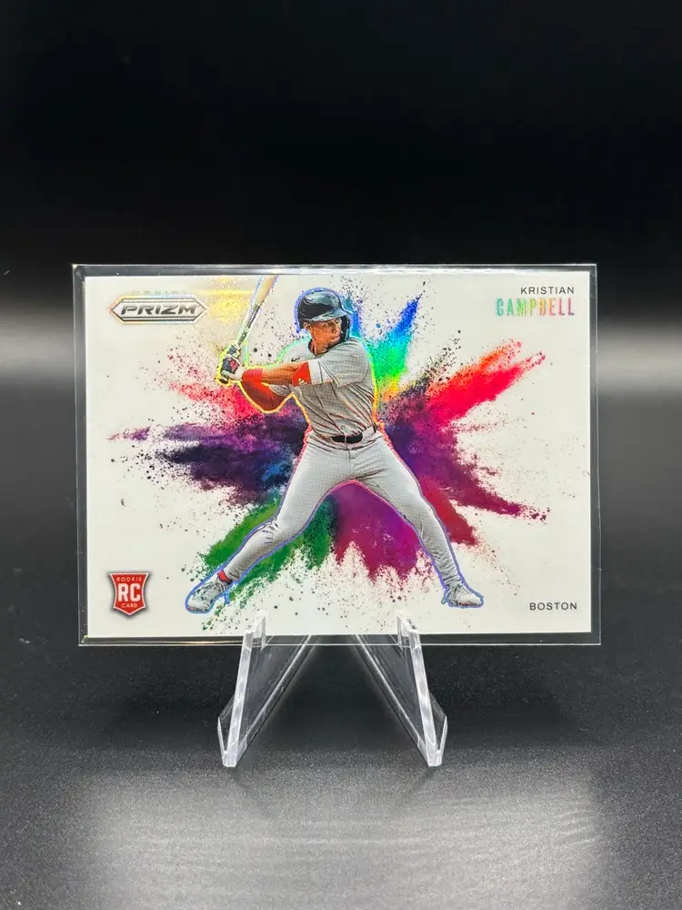 2025 Panini Prizm Kristian Campbell Colorblast SSP RC Boston Red Sox