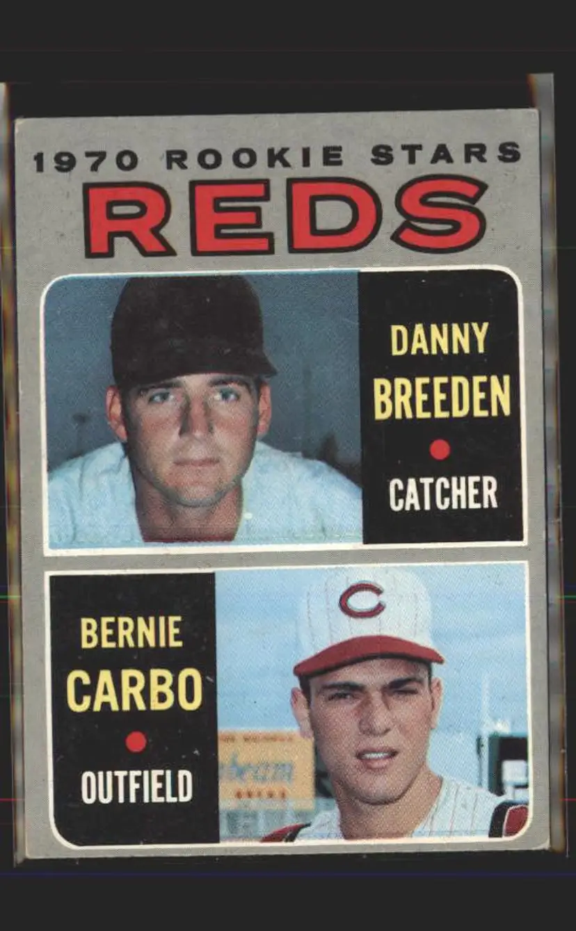 Reds 1970 Rookie Stars (Danny Breeden / Bernie Carbo) 1970 Topps #36 - () - Cincinnati Reds