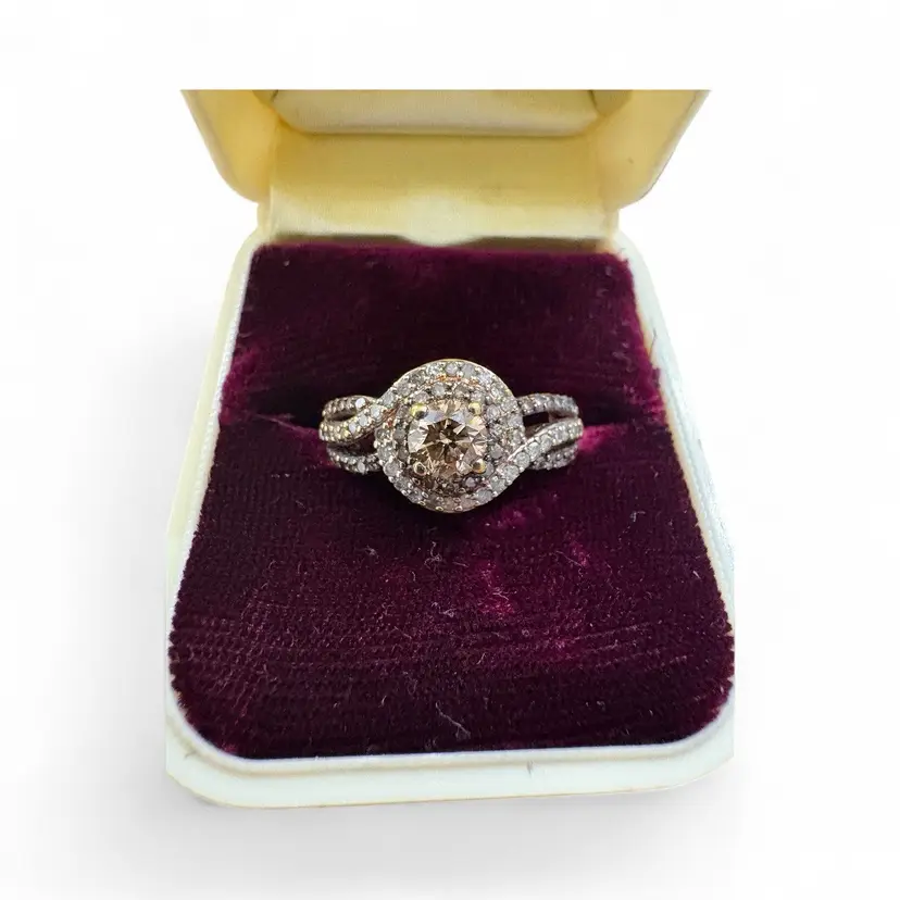 82. Diamond Ring 925 with Vermeil