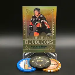 Mason McTavish SP 2024-25 Upper Deck Allure Hockey Doubloons Insert Card #DB-14 - Anaheim Ducks