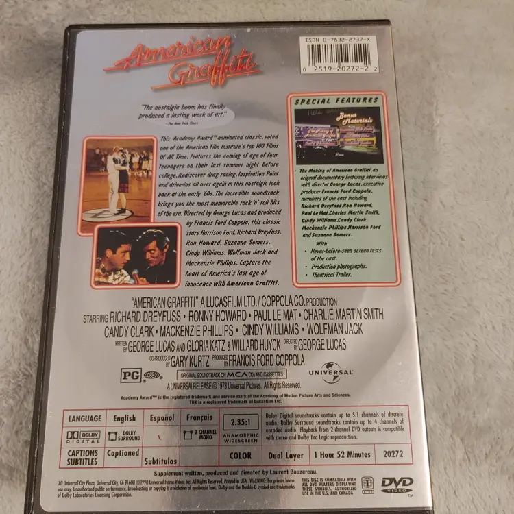 DVD. American Graffiti. Used.