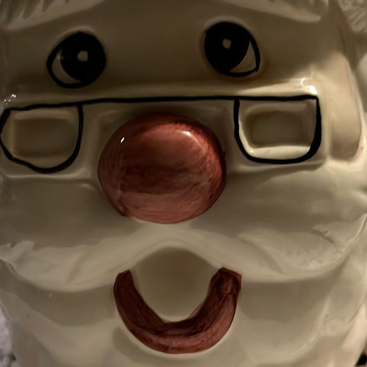 Vintage Christmas Ceramic Santa Claus Head Pitcher World Bazaar Inc