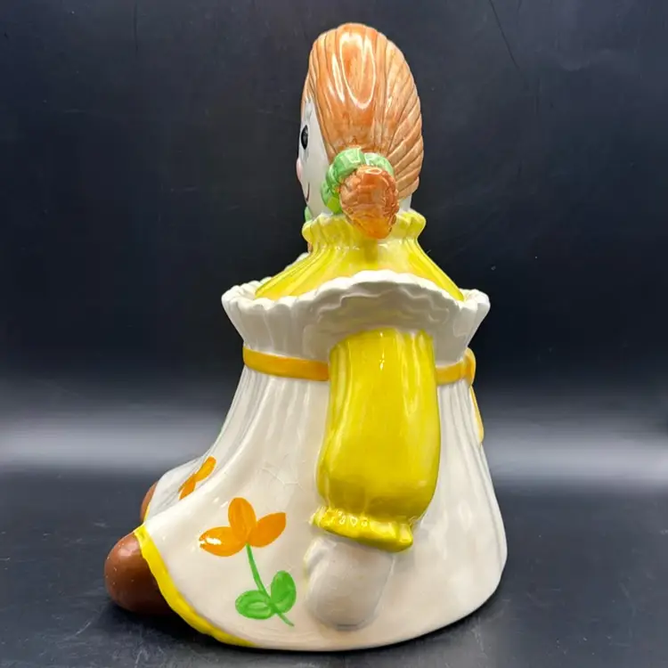 Vintage Metlox Pottery Raggedy Ann Poppytrail Cookie Jar 11”