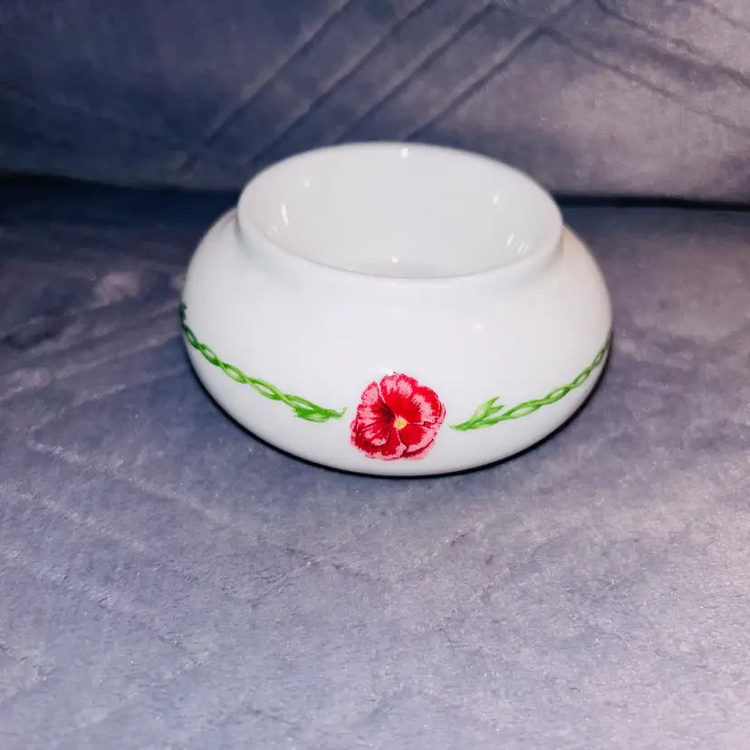 Royal Tara China Pansies By Tiley Frost Tealight Holder Made In Ireland