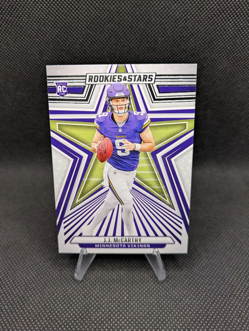 J.J. McCarthy 2024 Panini Rookies & Stars Rookie (RC) #RE-JMY - Minnesota Vikings