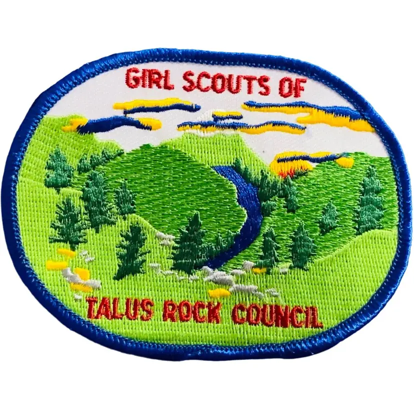 Vintage Scouting Fun Patch : Girl Scouts Of Talus Rock Council