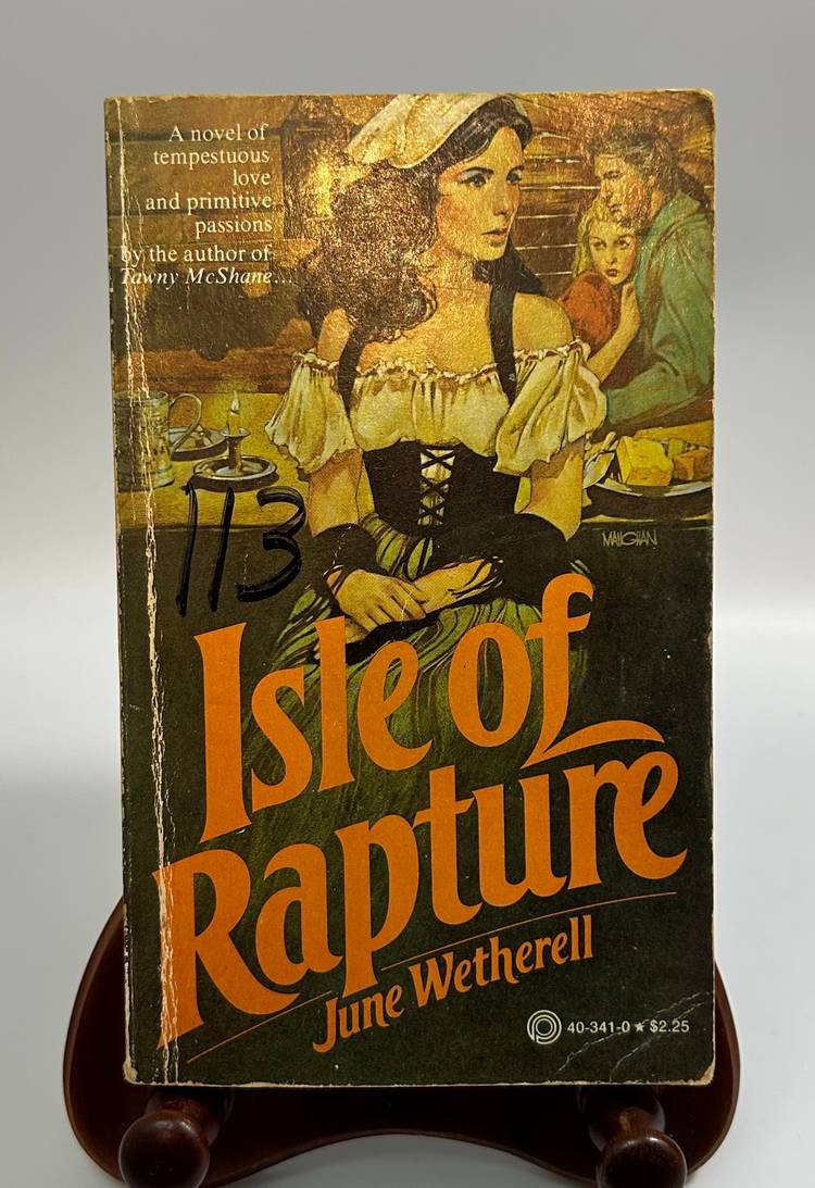 Vintage 'Isle of Rapture' by June Whetherell 1979 Pinnacle paperback novel
