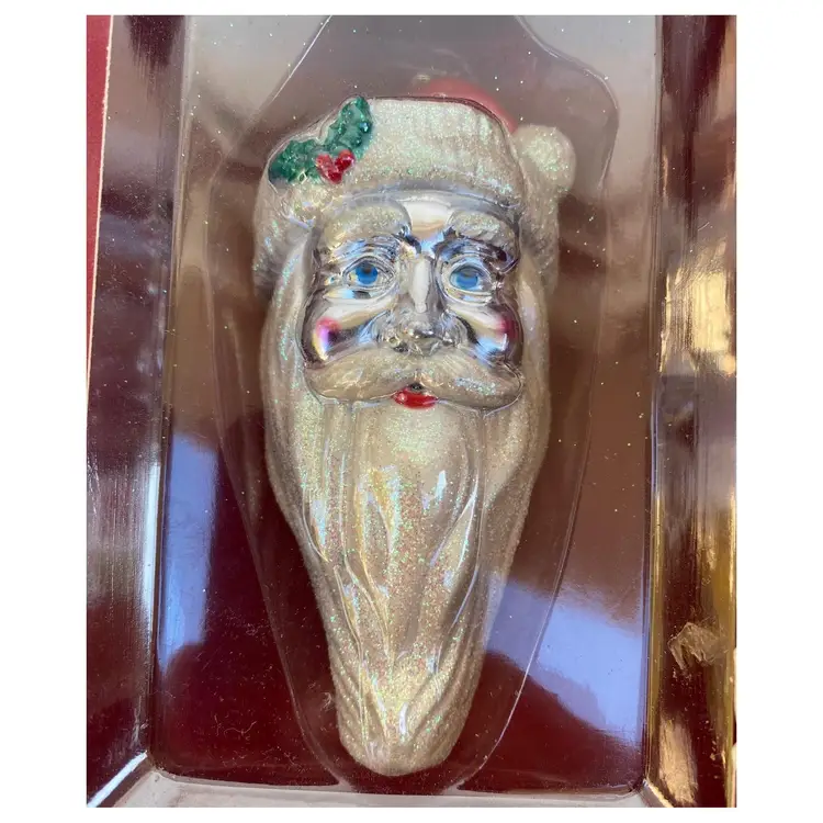 *NIB* American Greetings Old World Santa Glitter Ornament